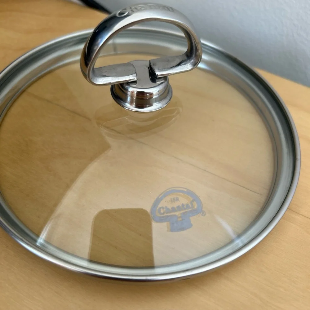 Chantal 15 Glass Pot Lid – 6” Replacement Lid with Stainless Rim